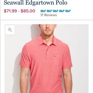 NWT Seawall Edgartown Polo, XL